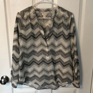 JCrew Patterned Blouse